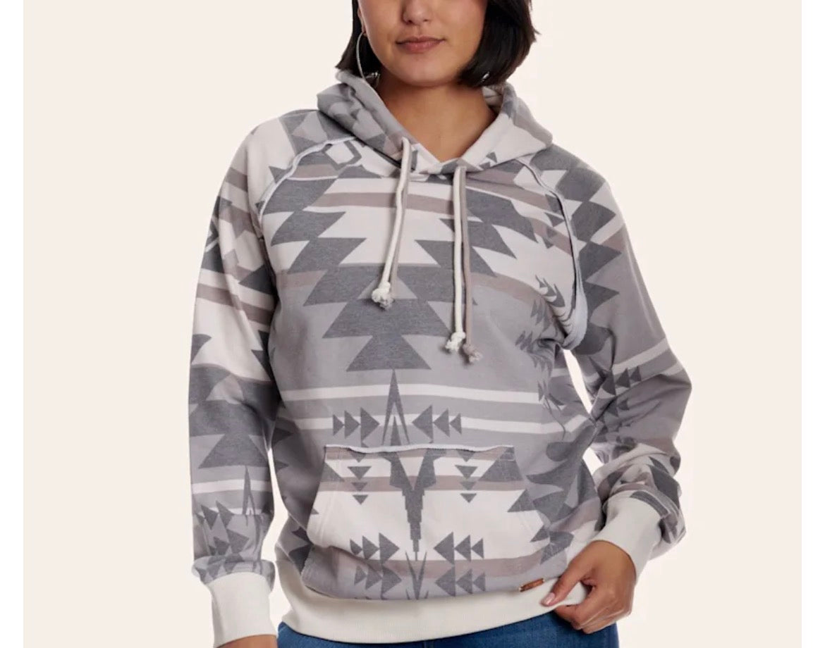 SUDADERA HOOEY PARA MUJER GARDENIA CREAM HH2604CRAZ