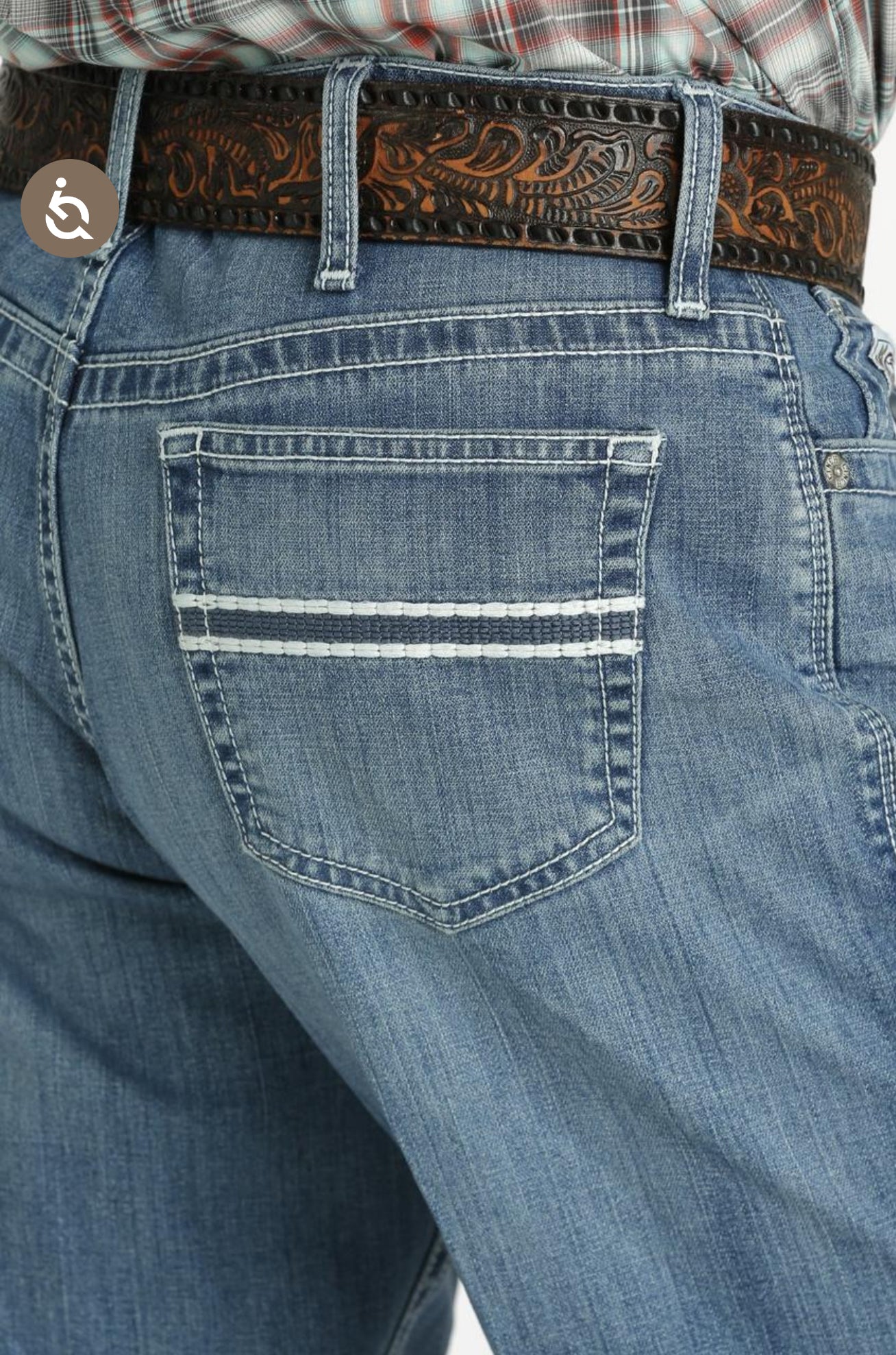 CINCH JEAN WHITE LABEL RELAXED MID RISE STRAIGHT LEG LIGHT WASH- MB92834056