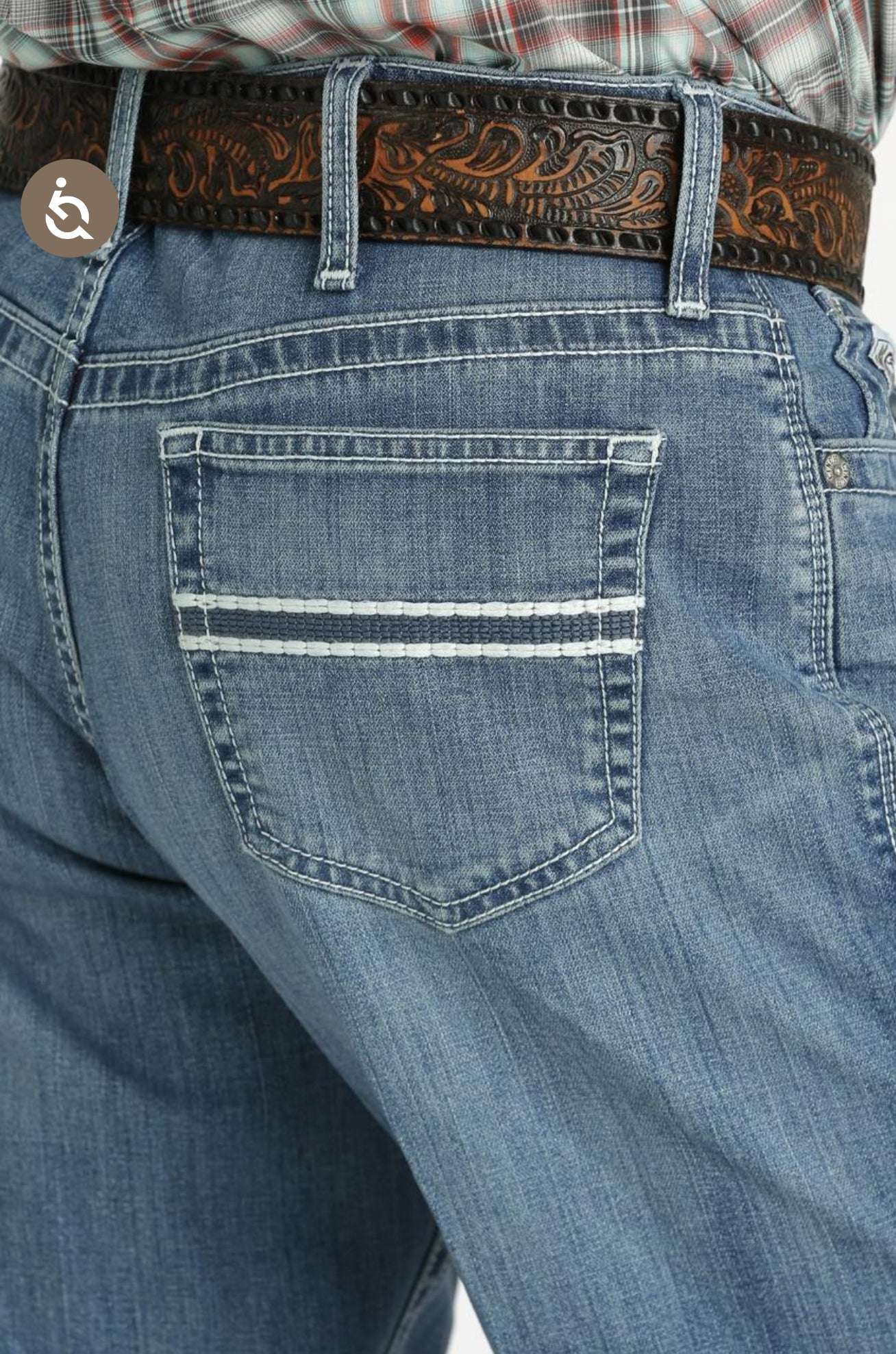 CINCH JEAN WHITE LABEL RELAXED MID RISE STRAIGHT LEG LIGHT WASH- MB92834056 Laherradurawwnc.com
