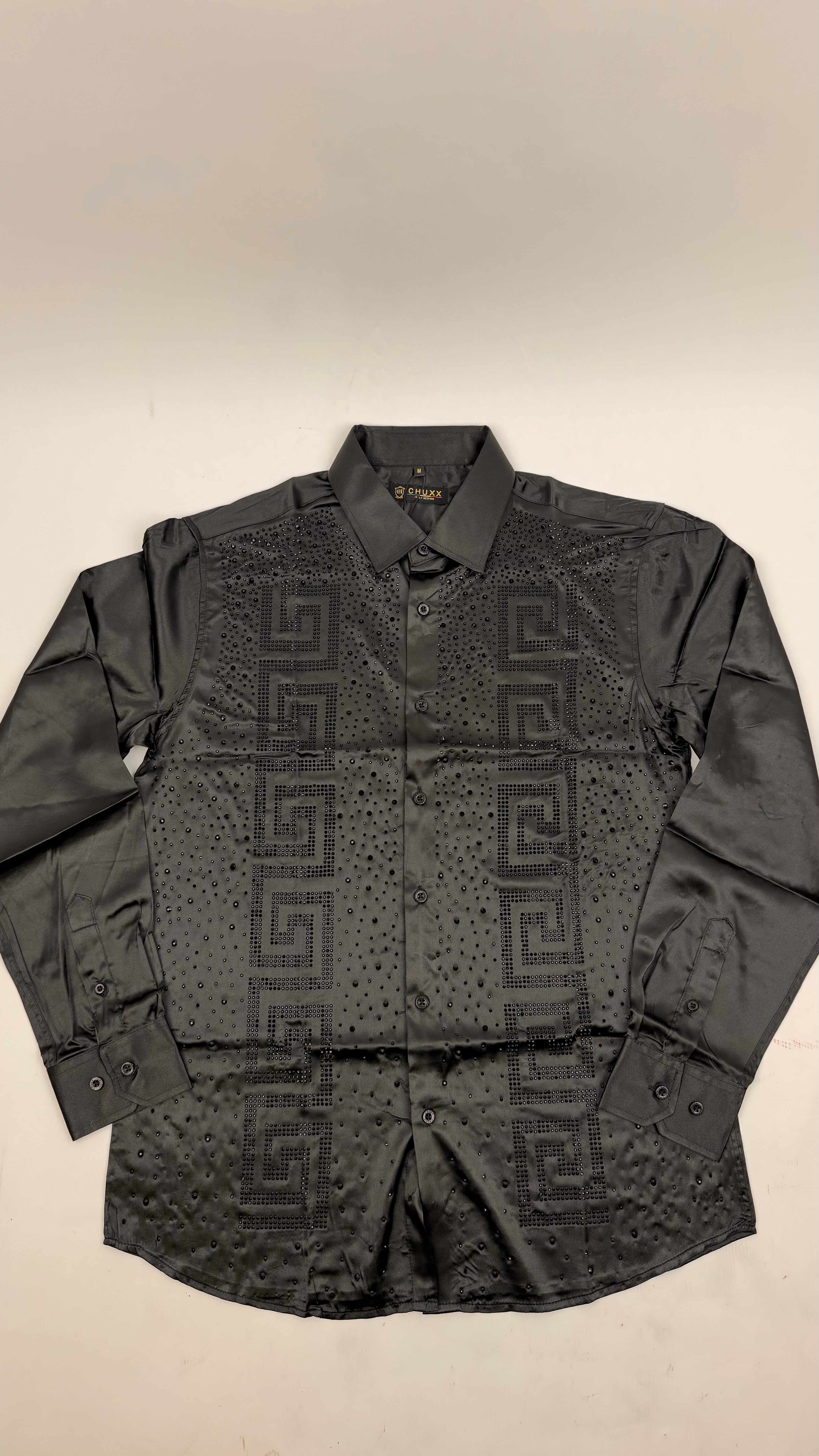 CHUXX MEN BLACK-CHLS2121 LONG SHIRT BLIN