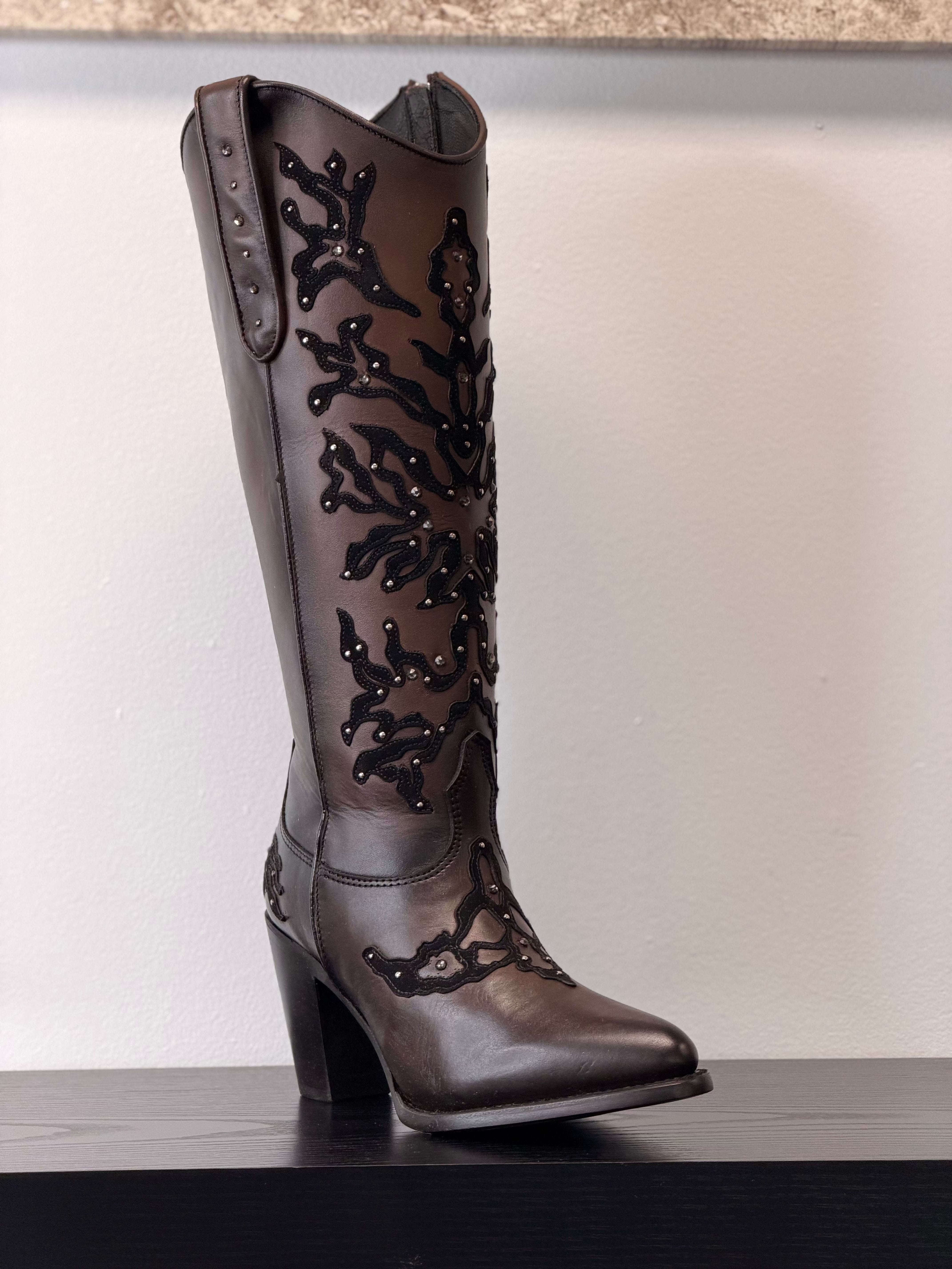 WOMEN’S CUADRA BOOT DE RES CRUST CASTAÑO CC238 Laherradurawwnc.com