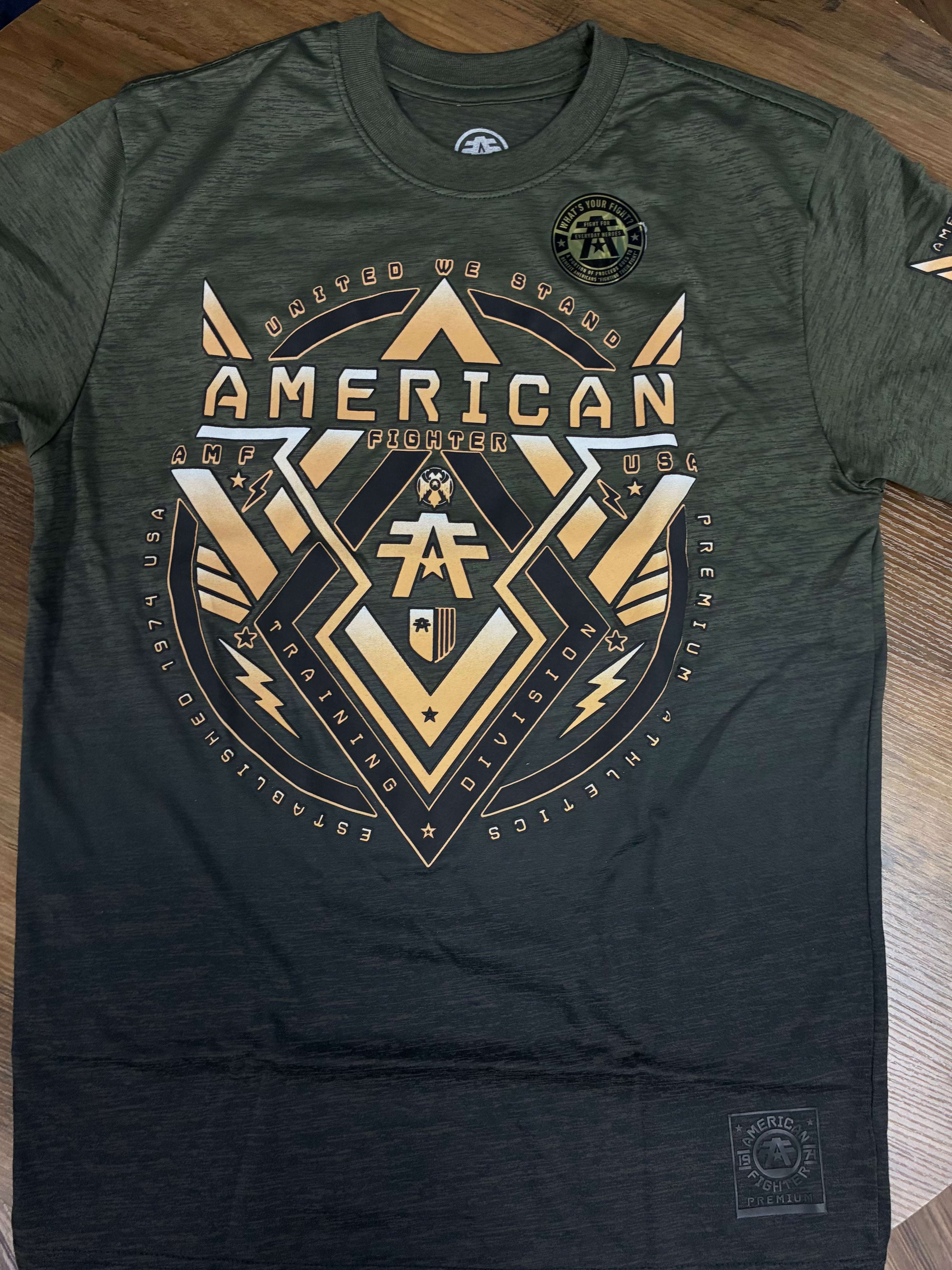 AMERICAN FIGHTER MEN T-SHIRT UPLAND GREEN FM15986 Laherradurawwnc.com