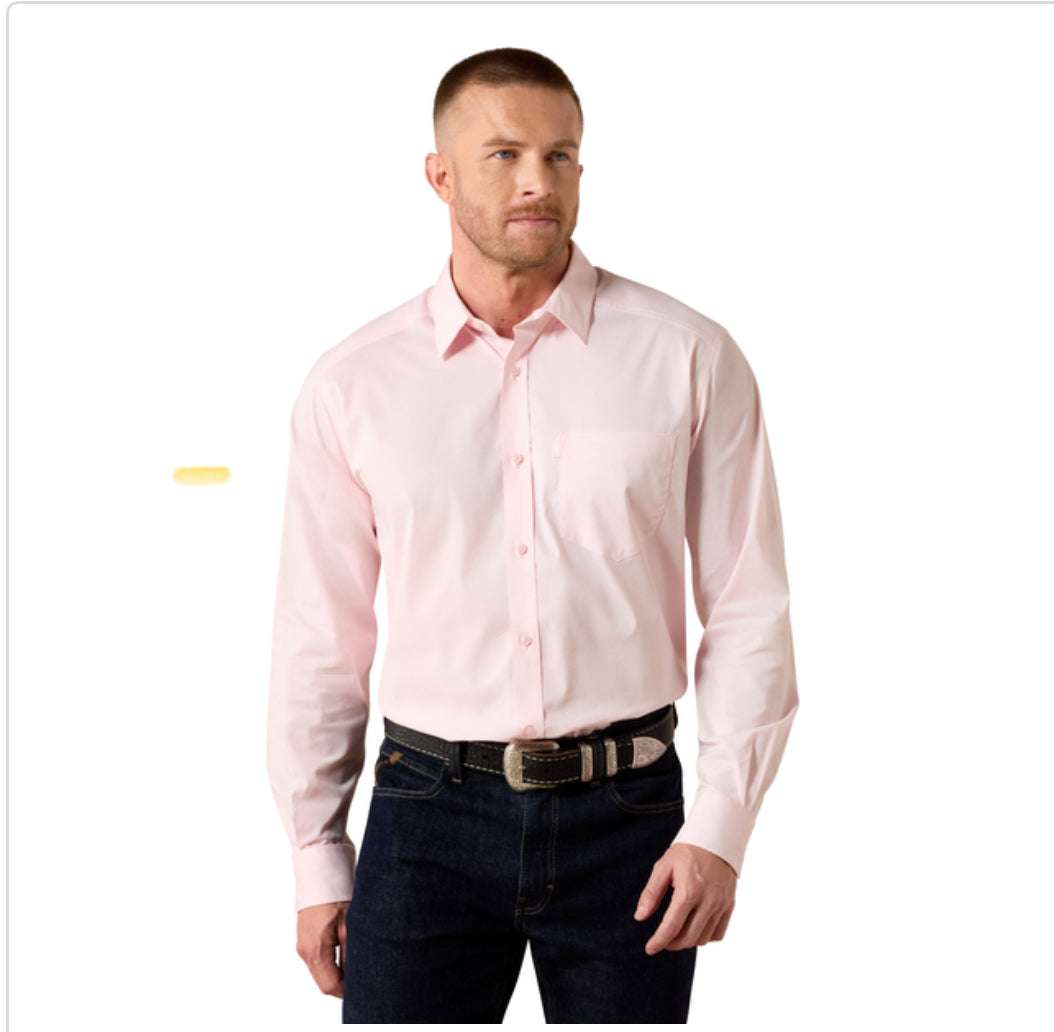 ARIAT MENS SOLID ICY PINK CLASSIC FIT 10072738 Laherradurawwnc.com
