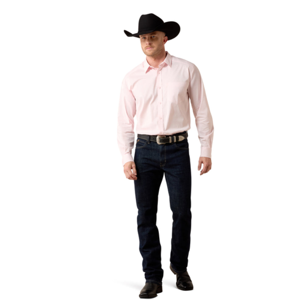 ARIAT MENS SOLID ICY PINK CLASSIC FIT 10072738