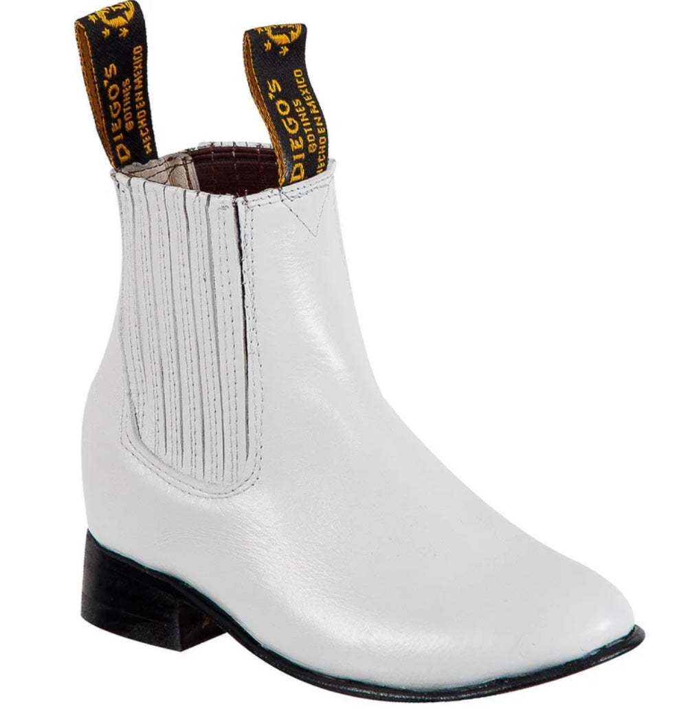 DIEGO’S BOTIN CHARRO KIDS WHITE