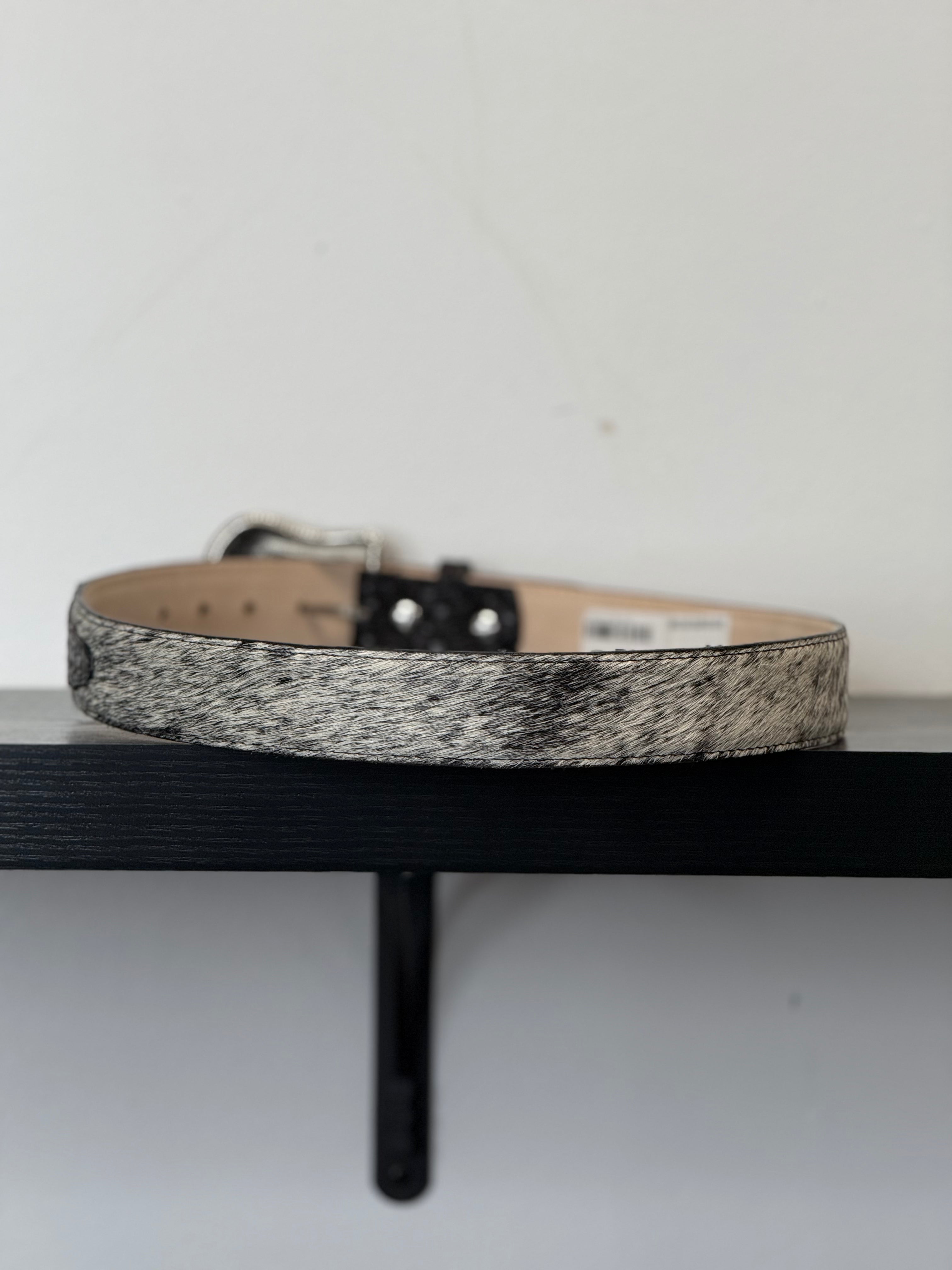 CINTURON TANNER MARK PARA HOMBRE PELO DE VACA BLACK/WHITE - TMB205579