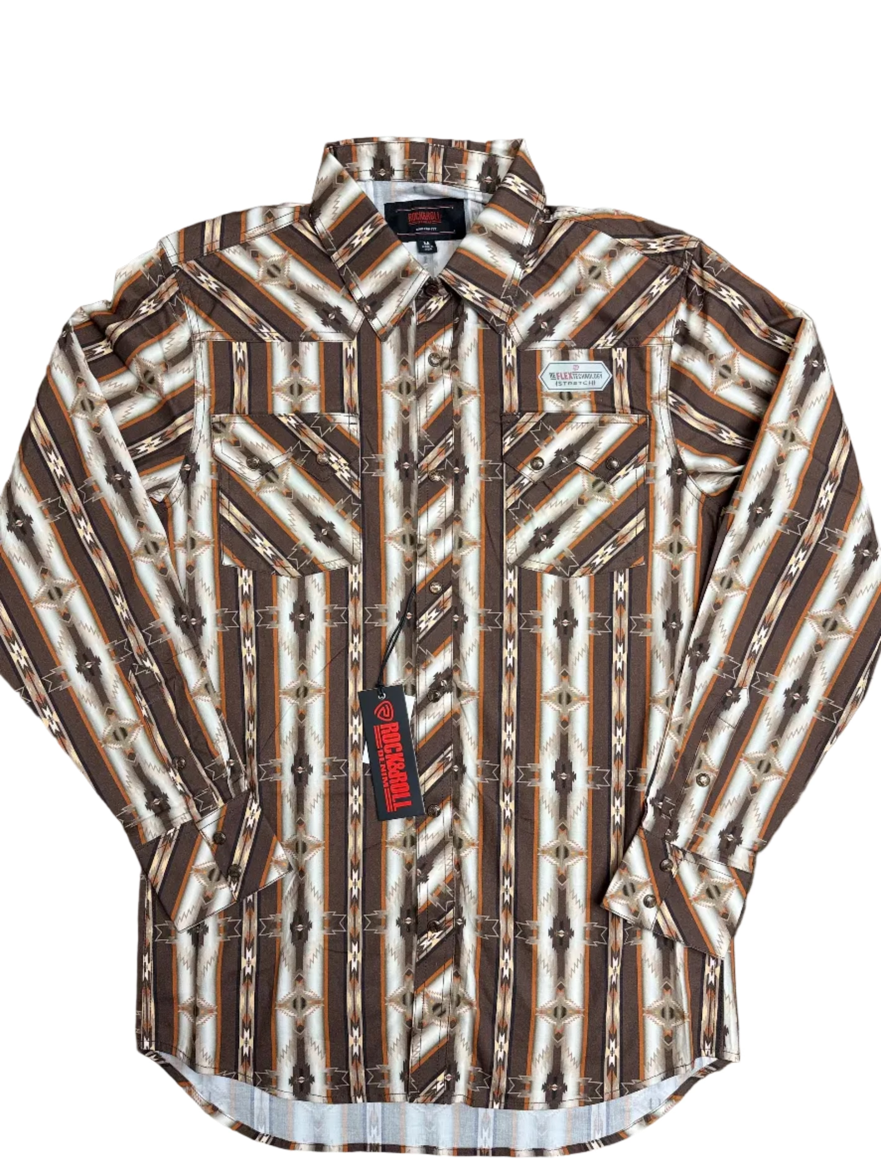 ROCK&ROLL DARK BROWN RR AZTEC PRINT - BMN2S07635