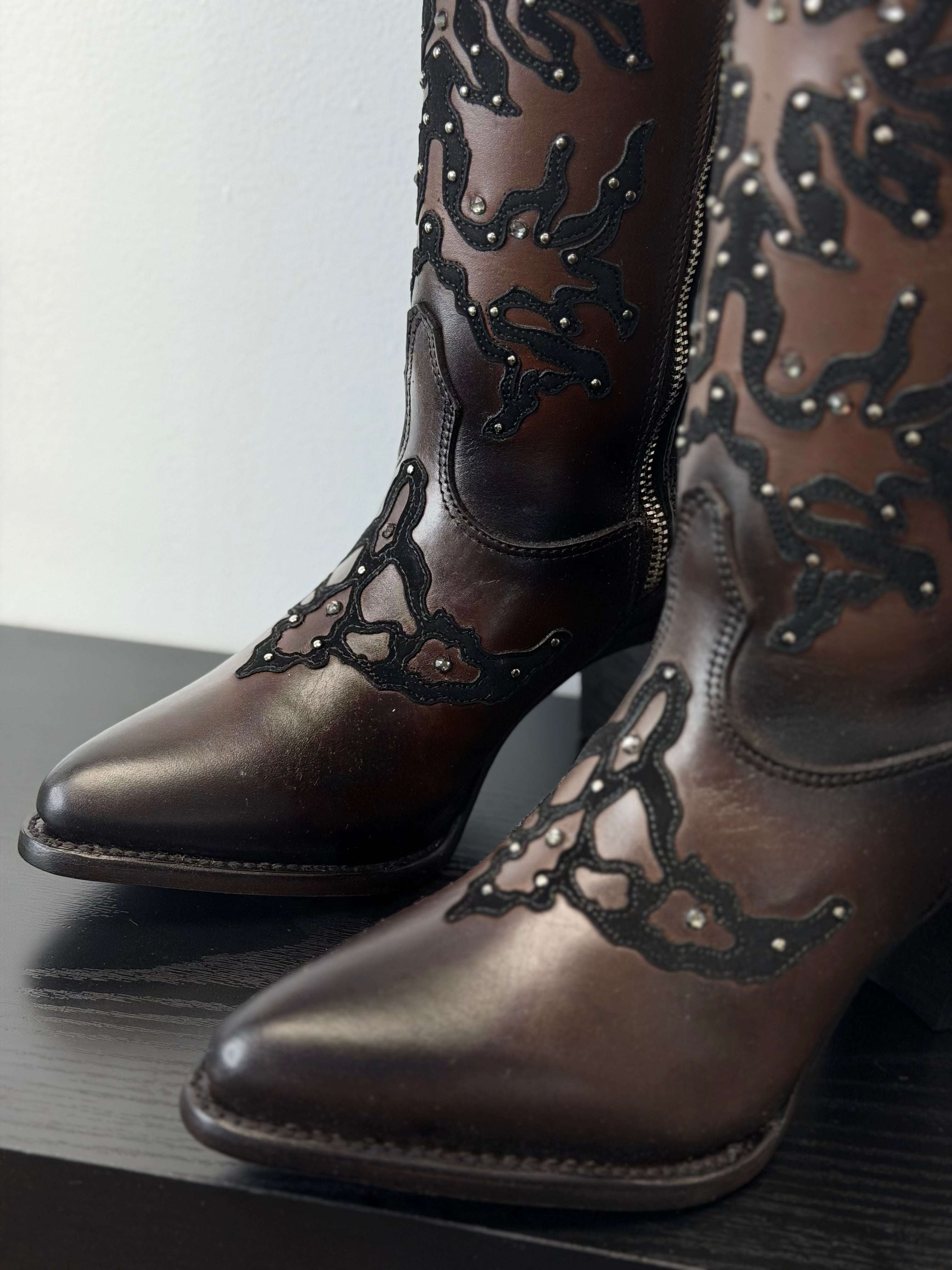 WOMEN’S CUADRA BOOT DE RES CRUST CASTAÑO CC238 Laherradurawwnc.com