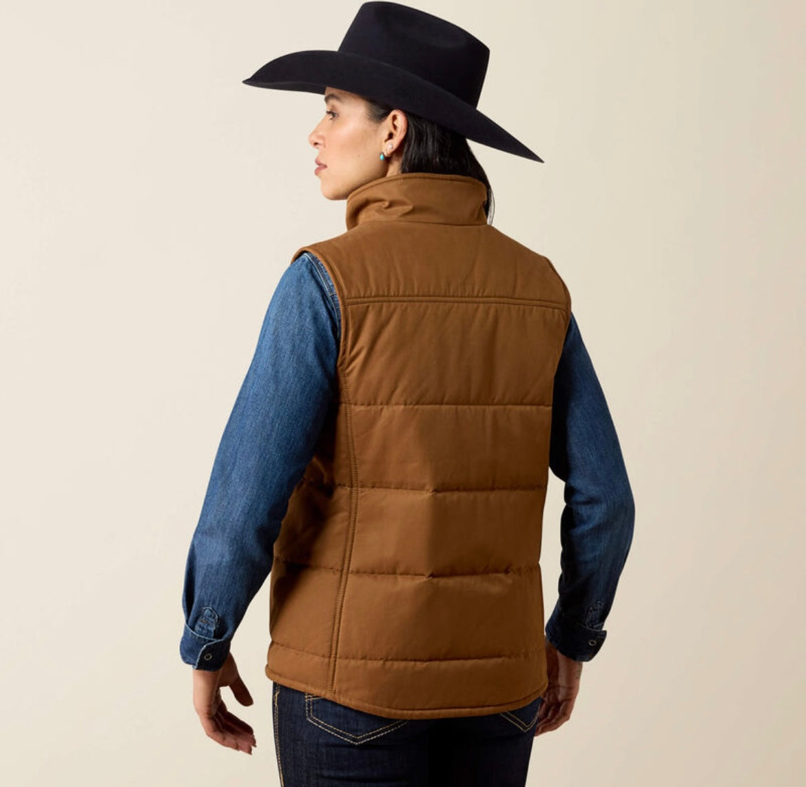 ARIAT WOMEN ATLAS GRIZZLY QUIL TED VEST DACHSHUND 10079655