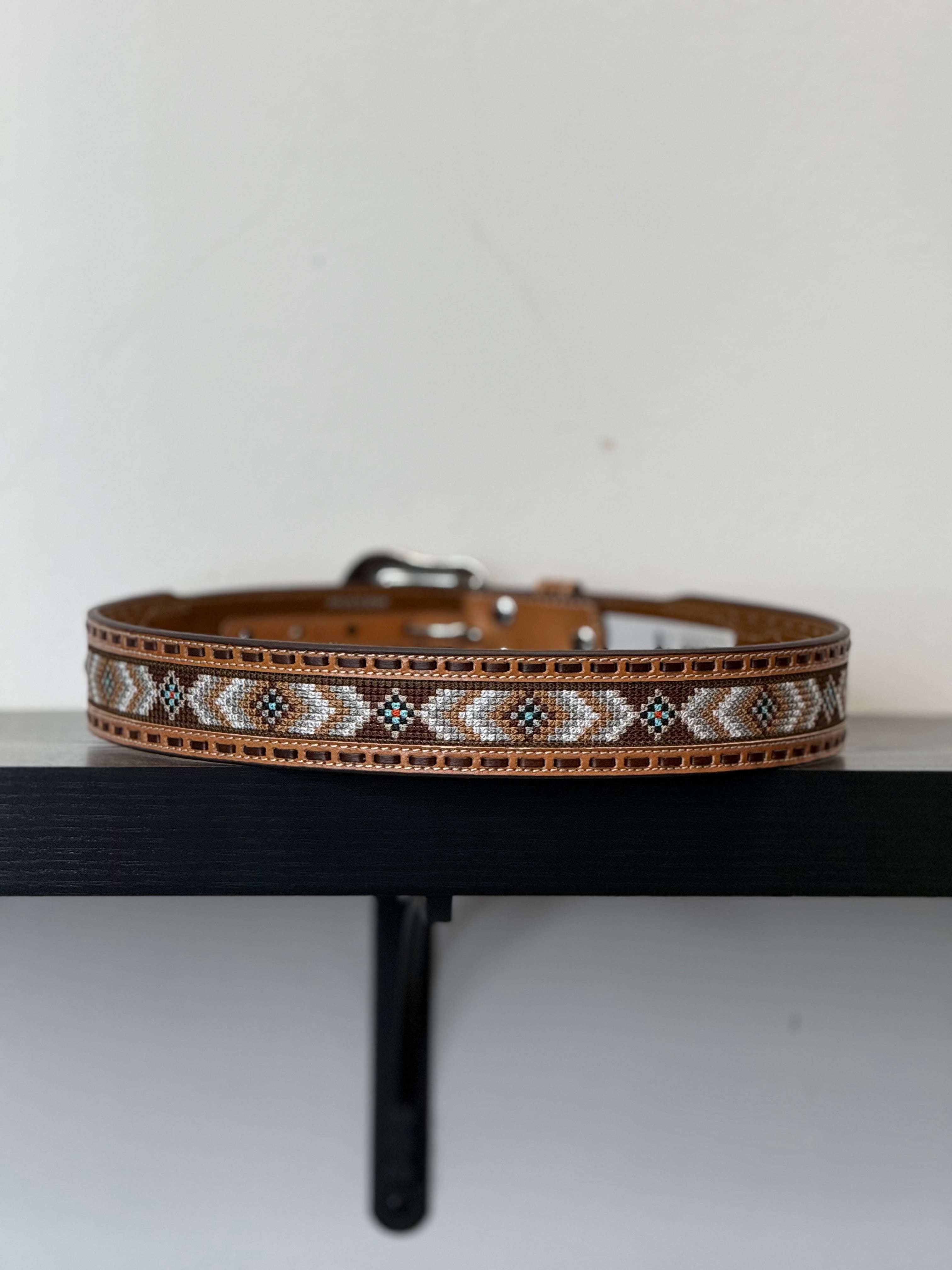 NOCONA AZTEC DESIGN THREADED WESTERN BELT - N210010348 Laherradurawwnc.com