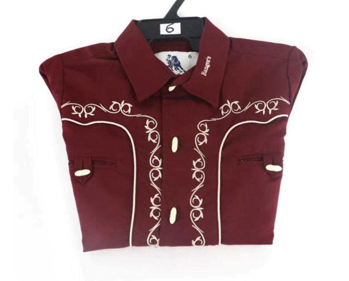 RANGERS KIDS SHIRT LONG SLEEVE VINO 301