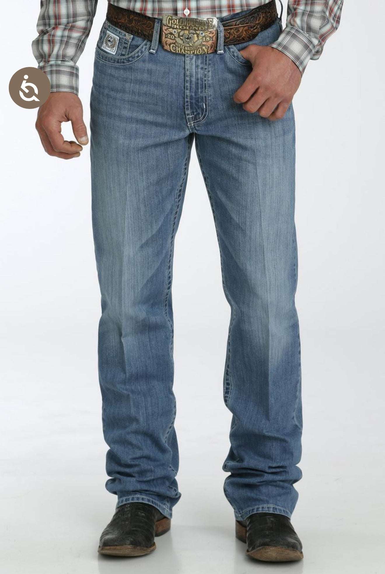 CINCH JEAN WHITE LABEL RELAXED MID RISE STRAIGHT LEG LIGHT WASH- MB92834056 Laherradurawwnc.com