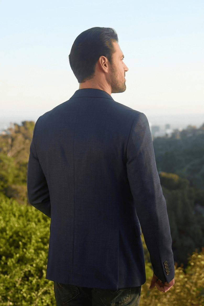 PLATINI MENS MODERN FIT NAVY BLAZER -BLZ10916 Laherradurawwnc.com