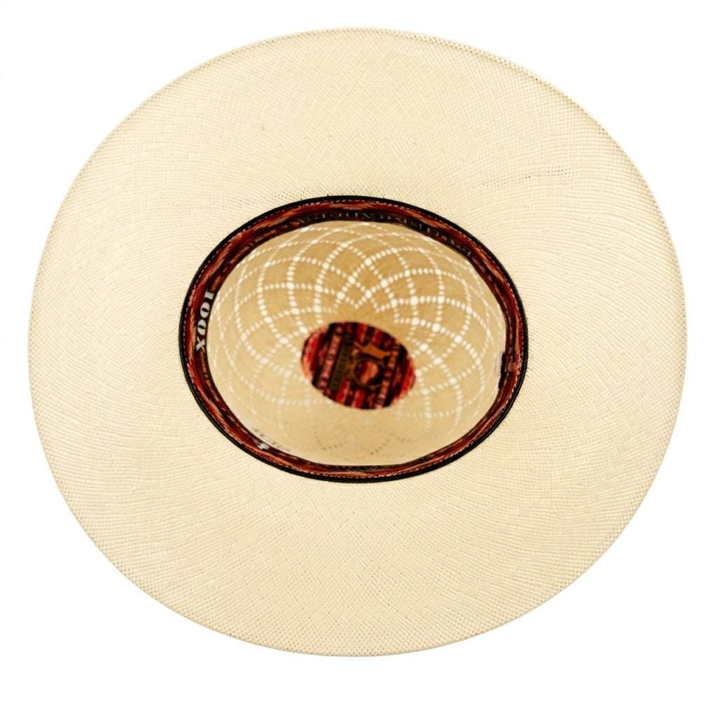 HERRADURA STRAW HAT 100x 5 JAP CUADROS BLANCOS Laherradurawwnc.com