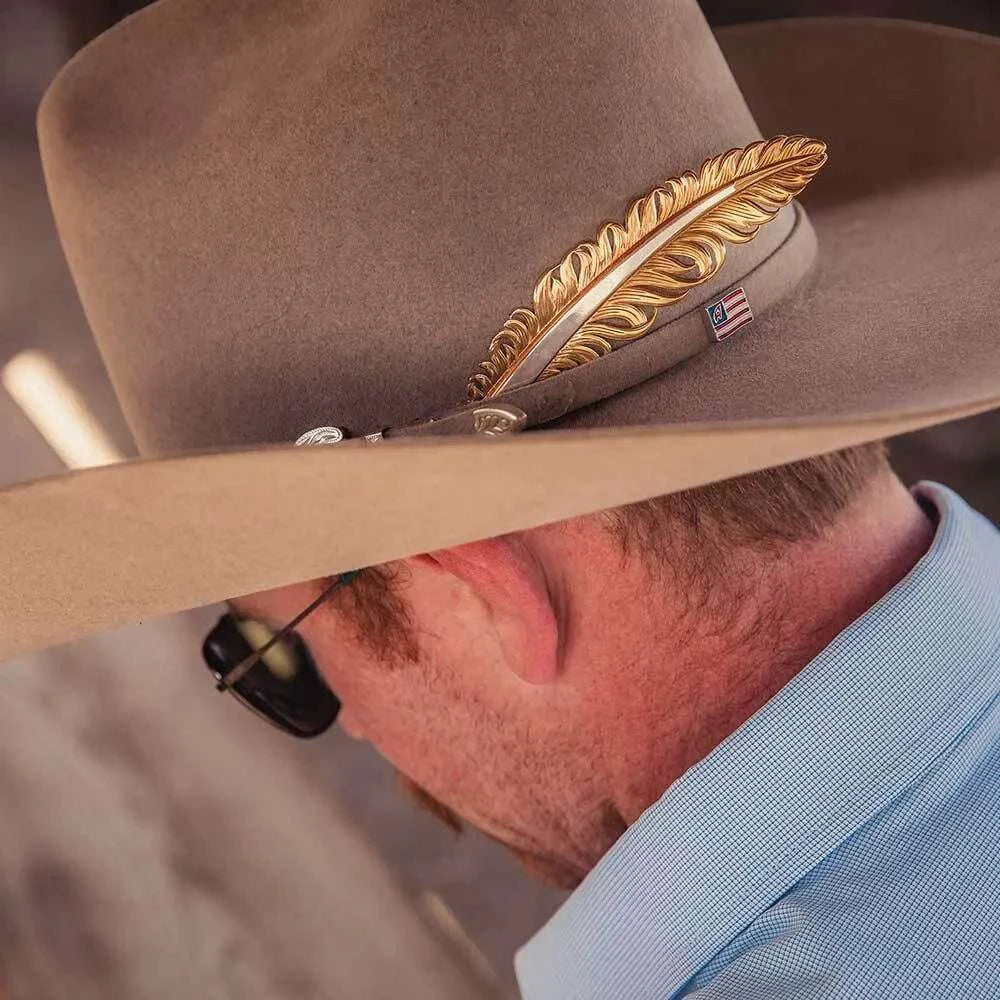 PLAIN MONTANA HAT FEATHER DORADO Laherradurawwnc.com