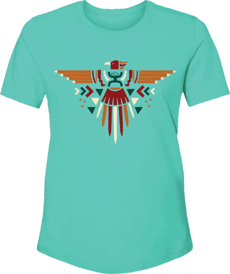 HOOEY GIRLS SHORT SLEEVE TURQUOISE CREW NECK HT1642TQ-Y