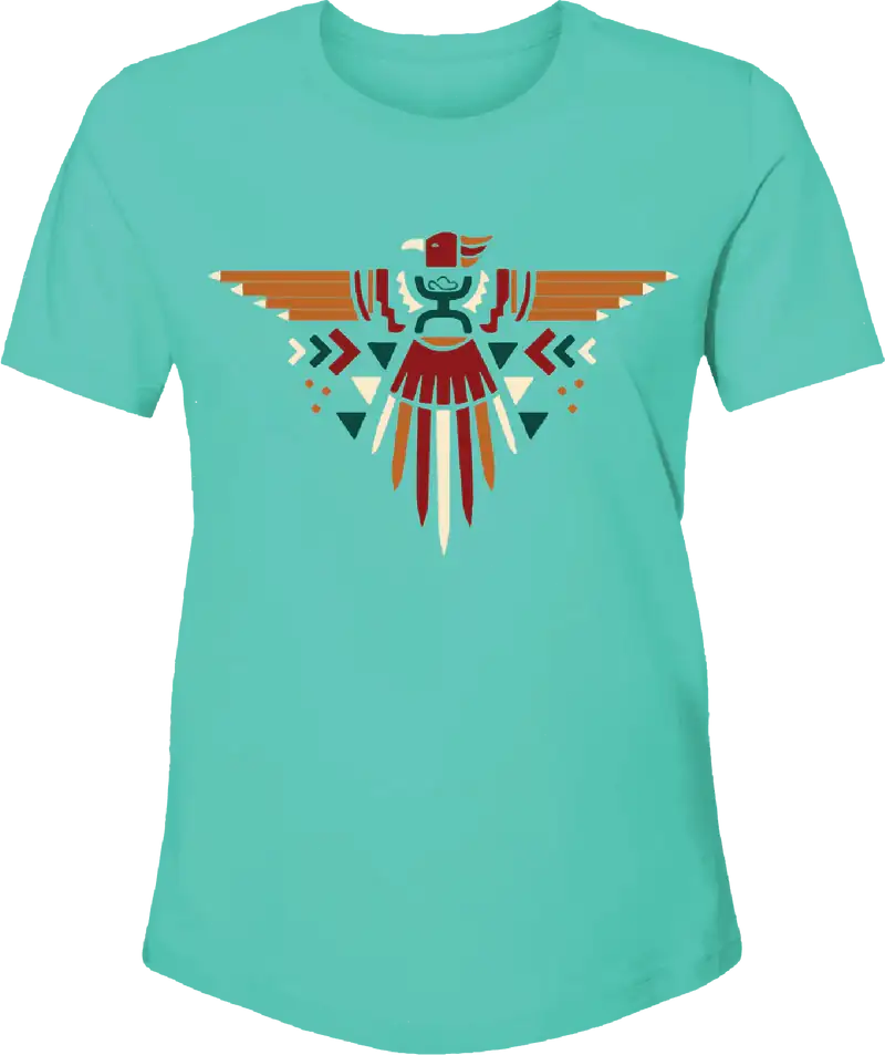 HOOEY GIRLS SHORT SLEEVE TURQUOISE CREW NECK HT1642TQ-Y Laherradurawwnc.com
