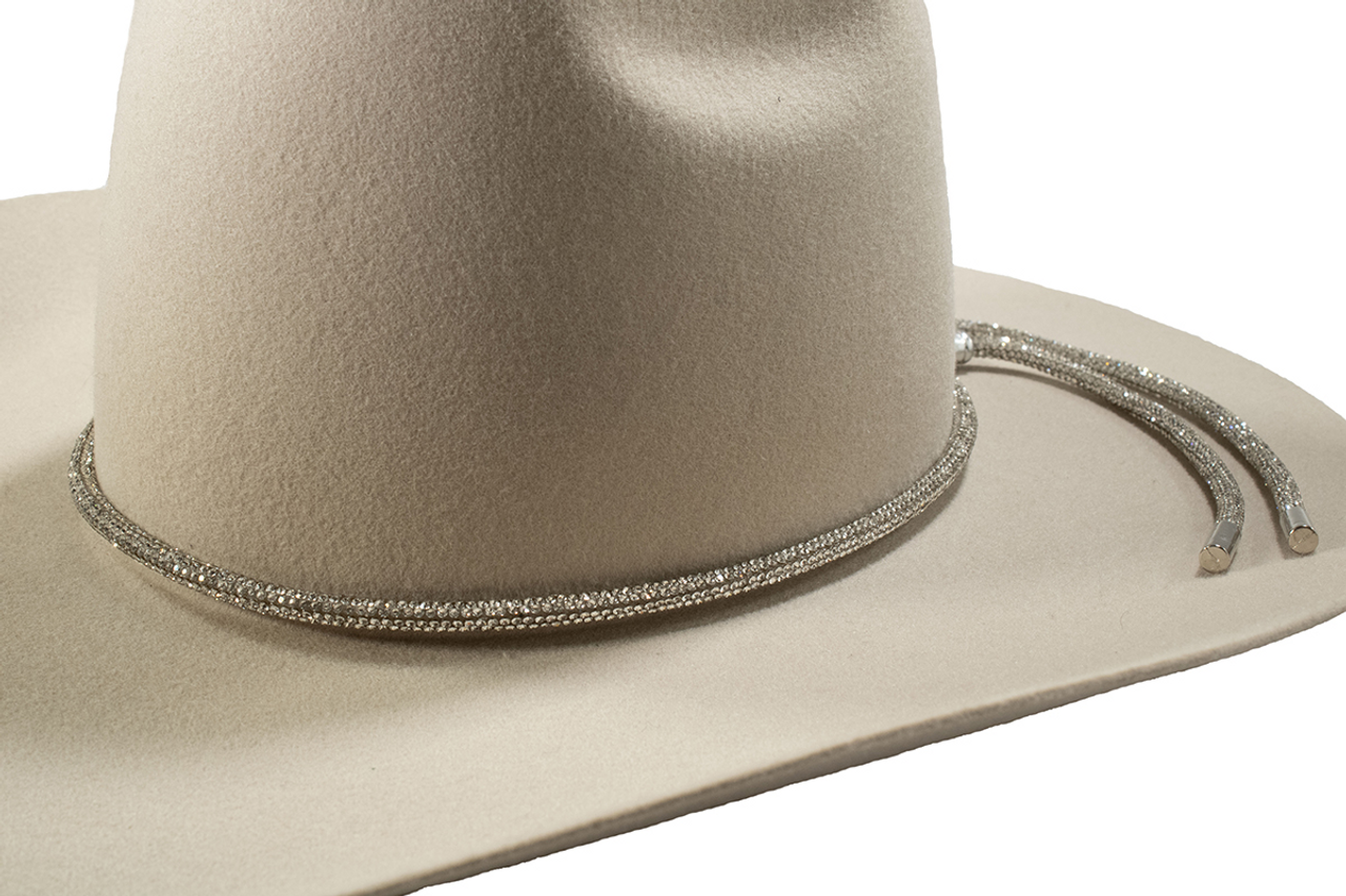 Bolo Tie Women sliding necklace rhinestones Silver D740002636