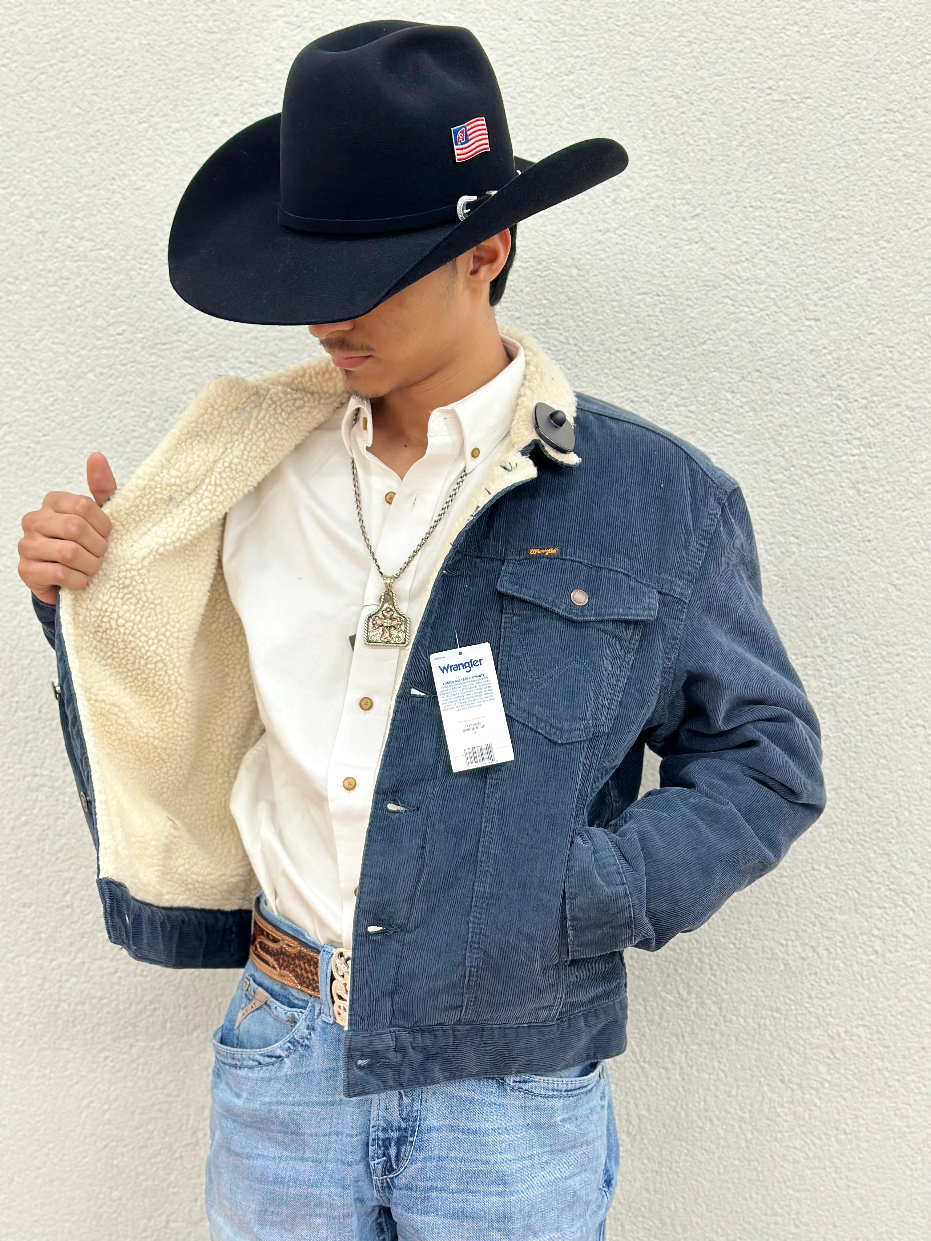 (MEN'S WRANGLER COWBOY OMBRÉ BLUE-112318282