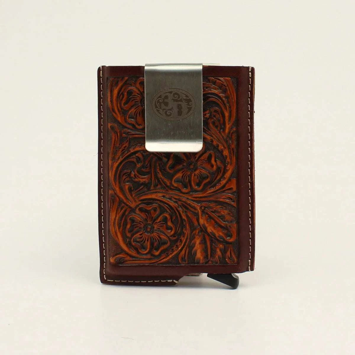 3D CARD HOLDER BROWN TOOLED -D250002602 Laherradurawwnc.com
