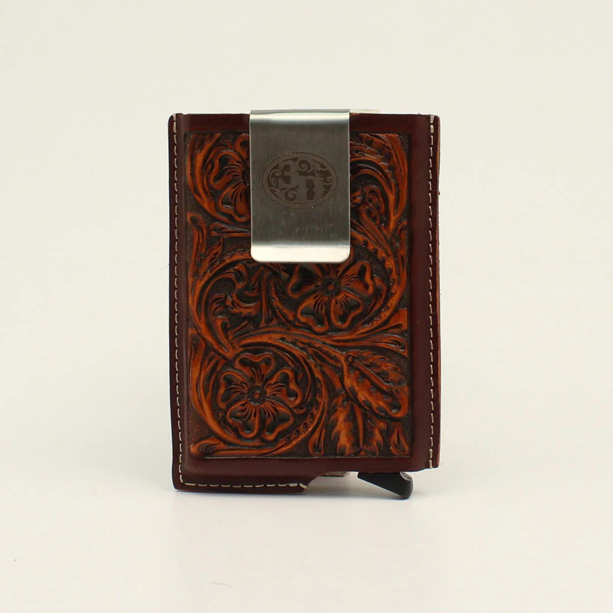 3D CARD HOLDER BROWN TOOLED -D250002602