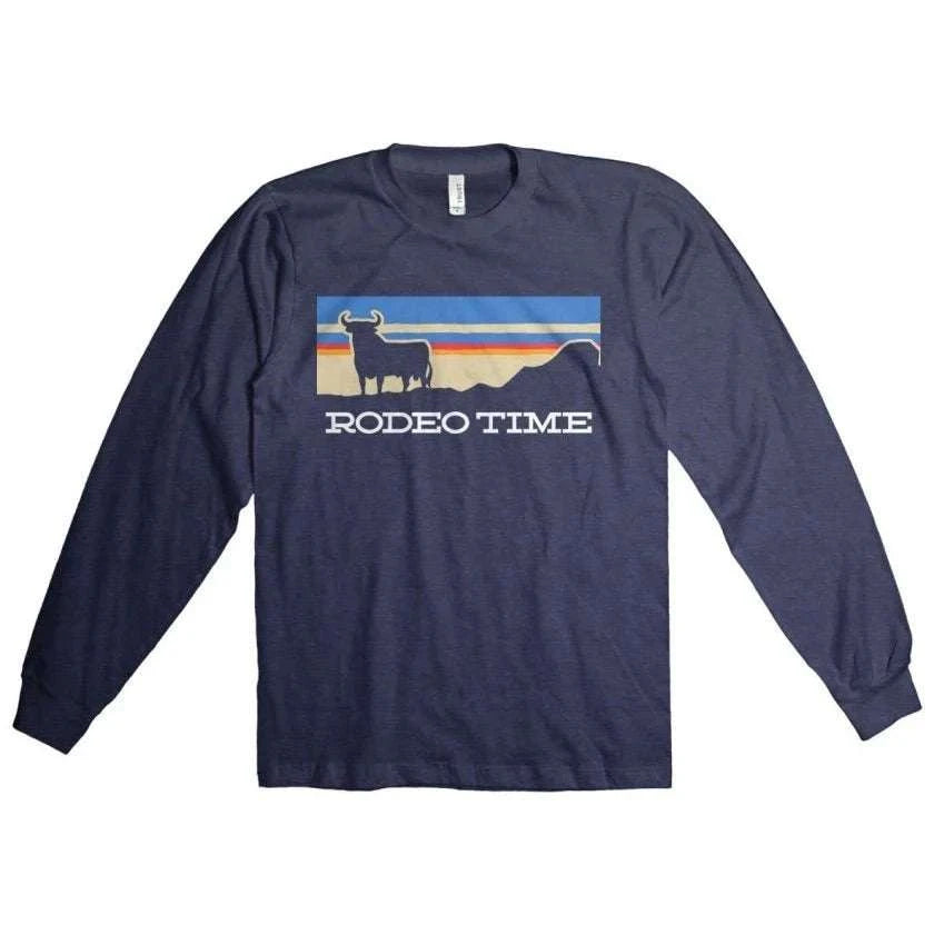 CANVAS SHIRT RODEO TIME LOGO/ BLUE Laherradurawwnc.com
