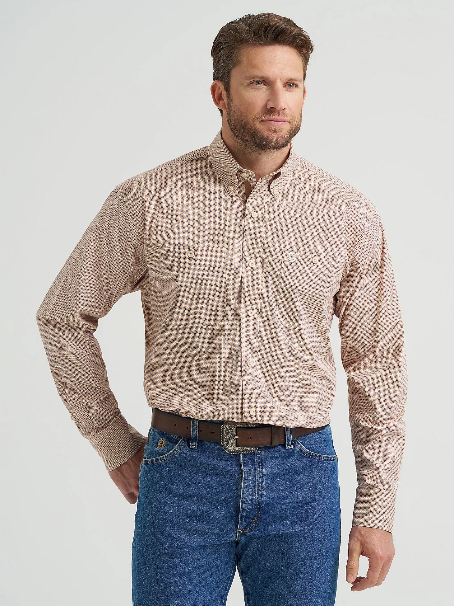 WRANGLER FLOWER PATTERN LS SHIRT -112369564