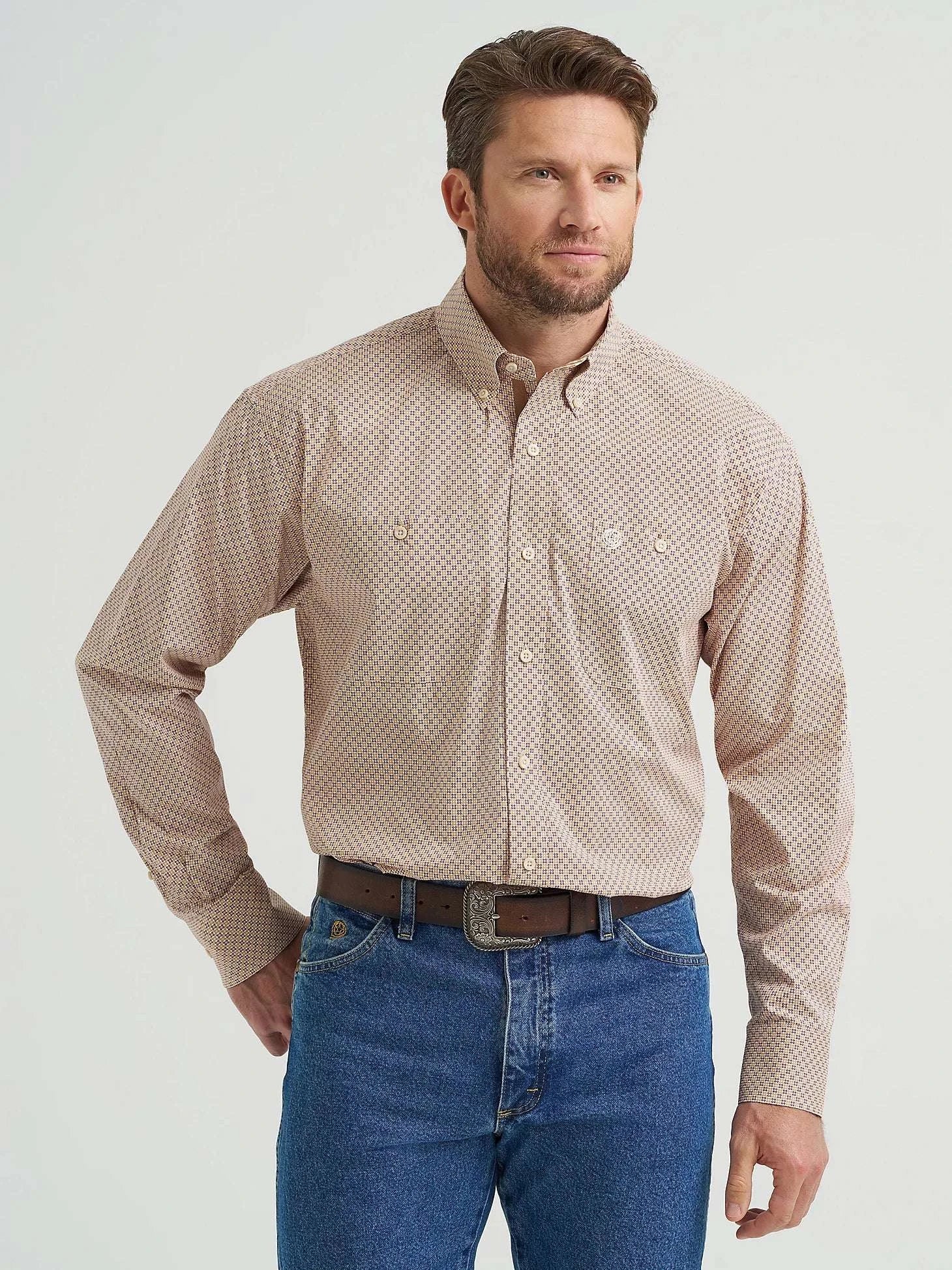 WRANGLER FLOWER PATTERN LS SHIRT -112369564 Laherradurawwnc.com