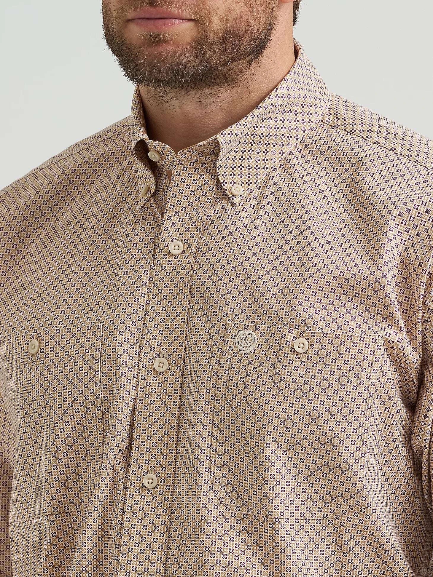 WRANGLER FLOWER PATTERN LS SHIRT -112369564 Laherradurawwnc.com