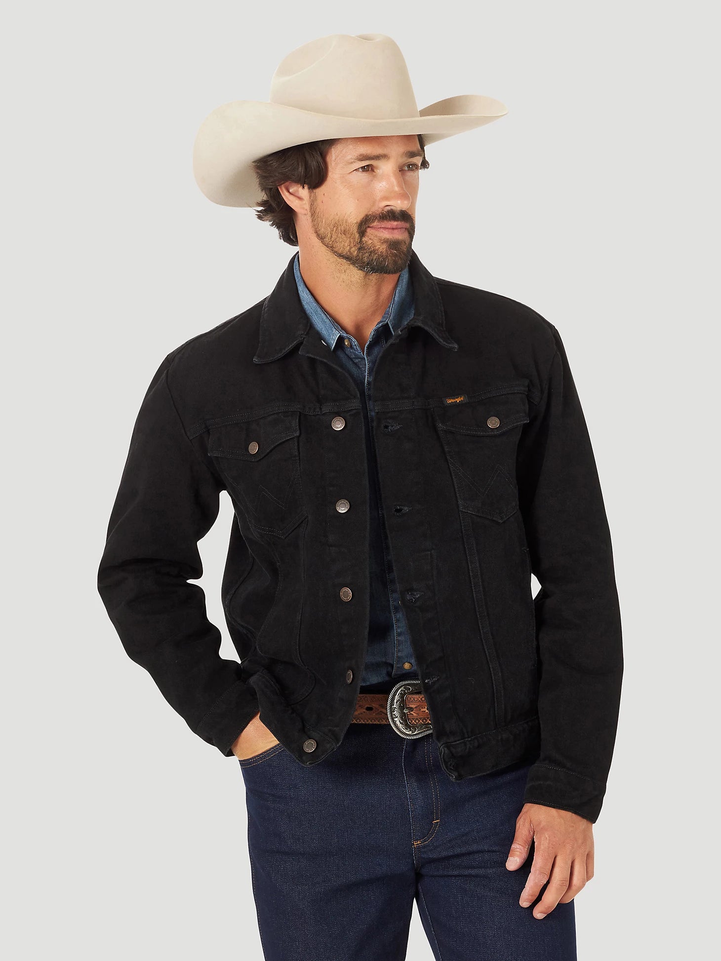 WRANGLER COWBOY CUT UNLINED DENIM JACKET 112318280