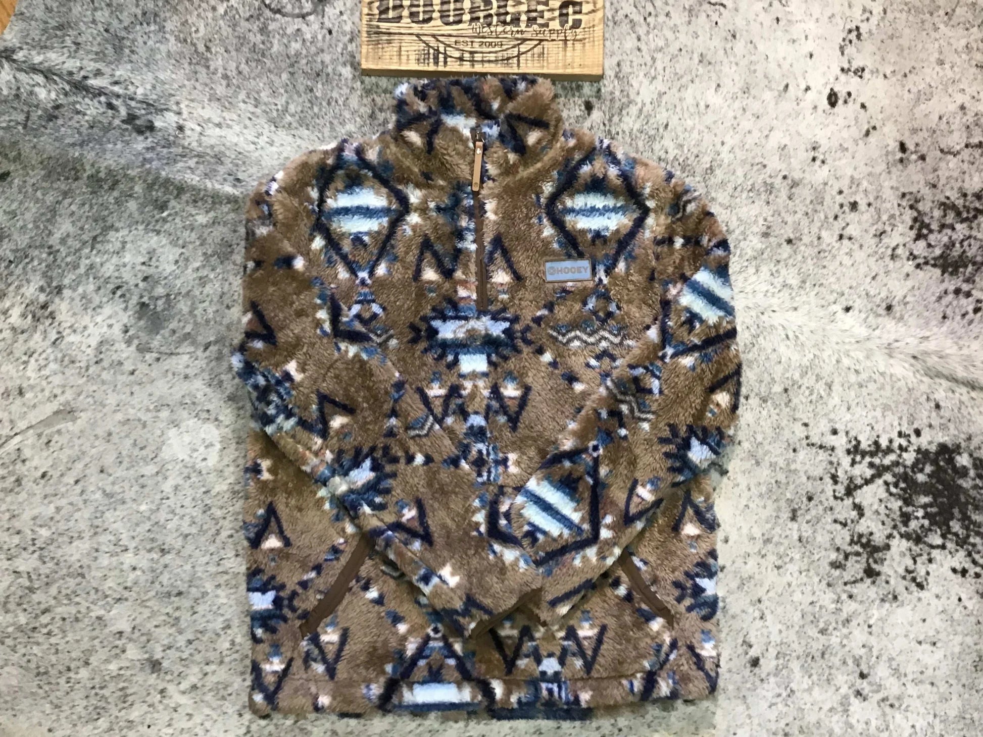 HOOEY LADIES TELLURIDE SHITAKE FLEECE PULLOVER HFP026BRAZ