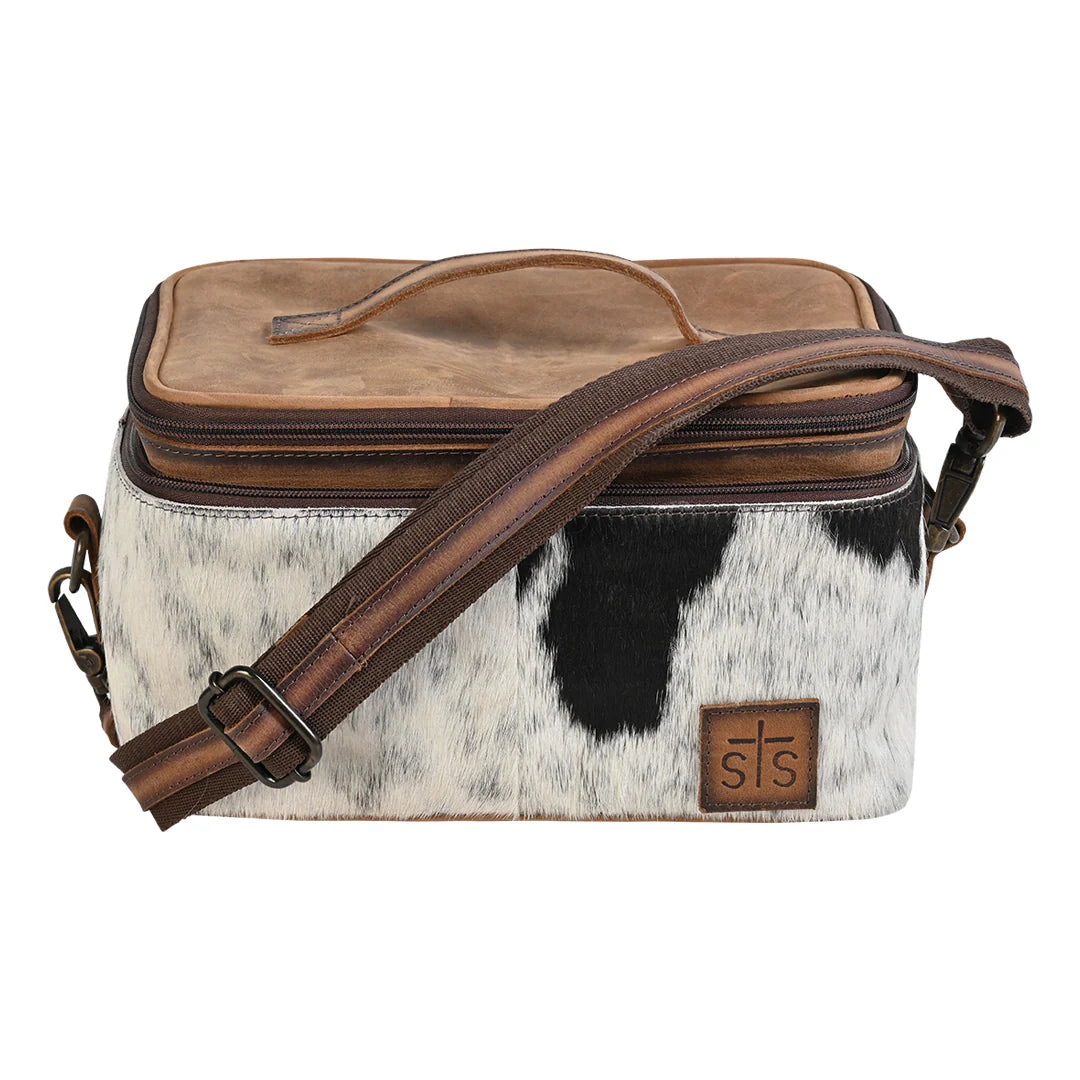 STS 30888 RANCHWEAR COWHIDE MAKEUP BAG
