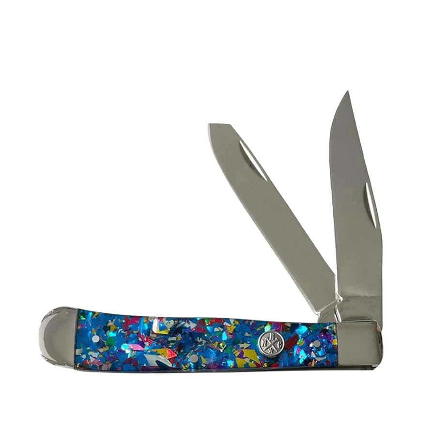WHISKEY BENT BLUE GLITTERY KNIFE