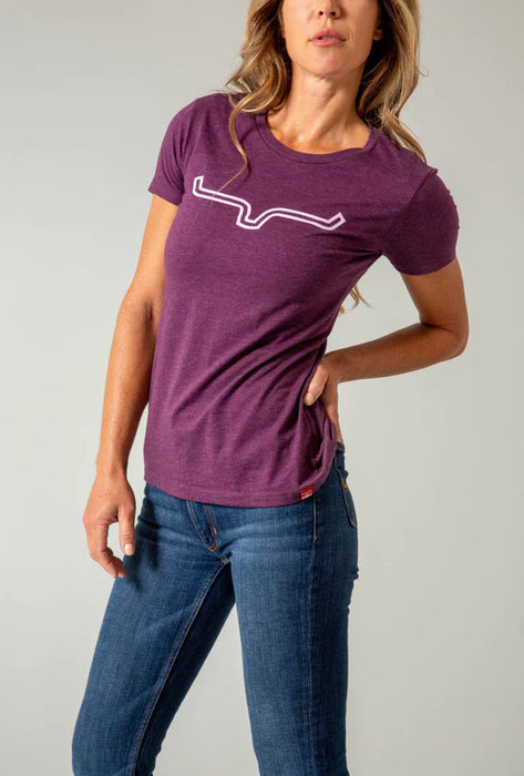 KIMS RANCH WOMEN T-SHIRT LADIES OUTLIER PURPLE- 842606143749