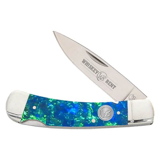 WHISKEY BENT BLUE /GREEN KNIFE