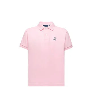 PSYCHO BUNNY KIDS CLASSIC PIQUE POLO ROMANCE ROSE B0K001F200