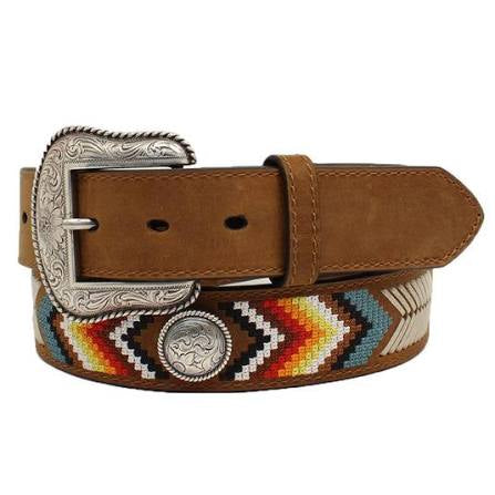 NOCONA MENS MULTI COLOR THREADED WESTERN BELT - N210003644