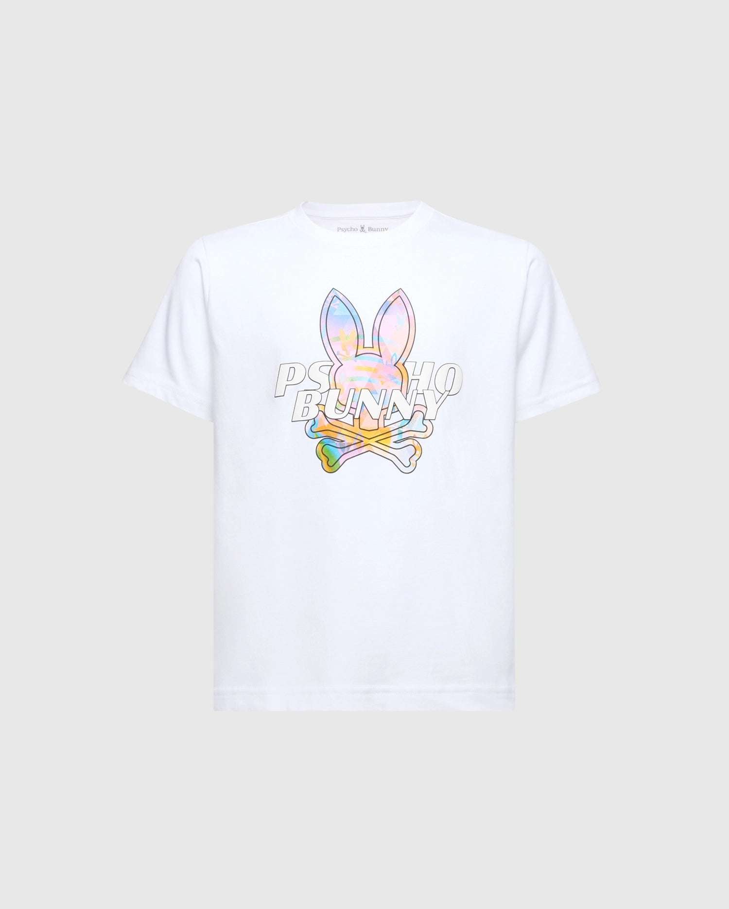 PSYCHO BUNNY KIDS MILOS GRAPHIC TEE WHITE B0U456F200 Laherradurawwnc.com