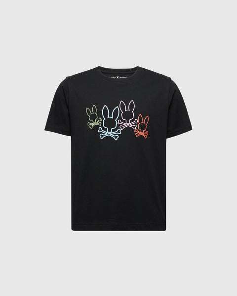 PSYCHO BUNNY KIDS SILVERDALE GRAPHIC TEE BLACK B0U499F200 Laherradurawwnc.com