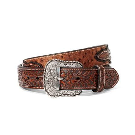 ARIAT OSTRICH WESTERN DESIGN BELT- A1024402