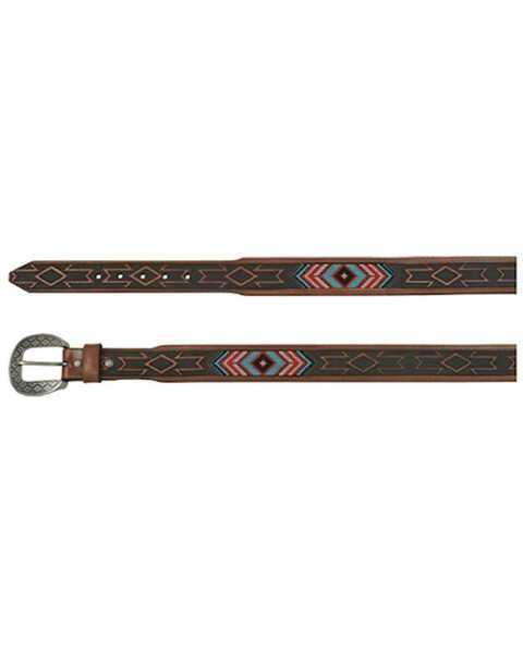 RED DIRT AZTEC RED AND BLUE MENS BELT- 23112BE14