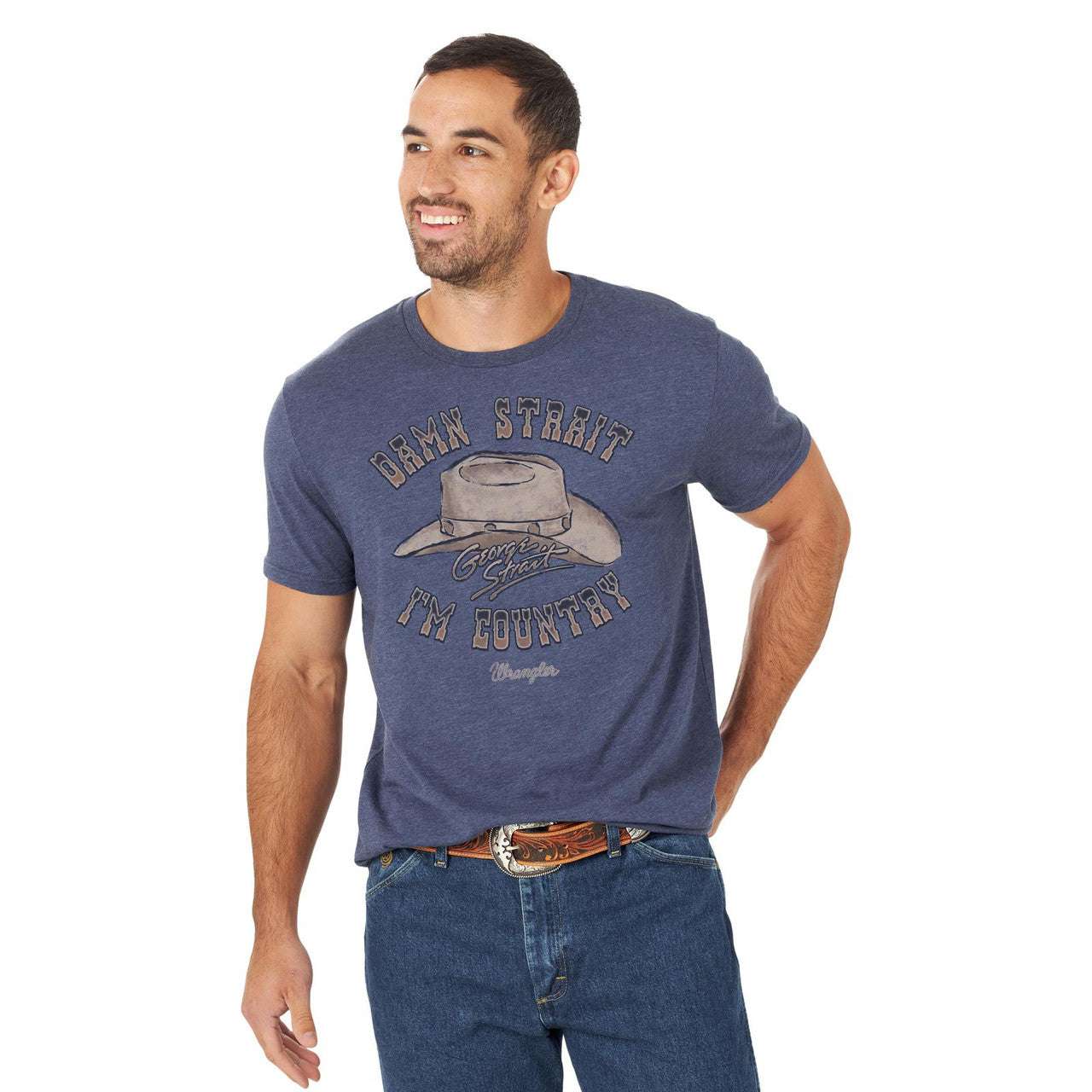 SHORT SLEEVE WRANGLER WESTERN T-SHIRT- 112318034 Laherradurawwnc.com