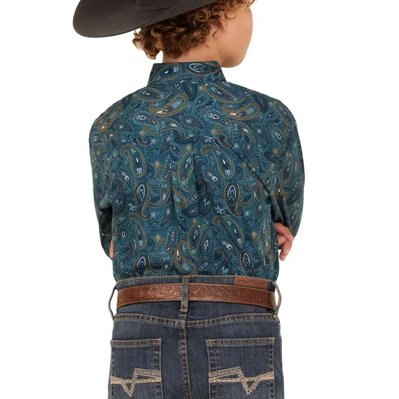 CINCH BOYS GEOMETRIC BLU STYLE MTW7060370 Laherradurawwnc.com