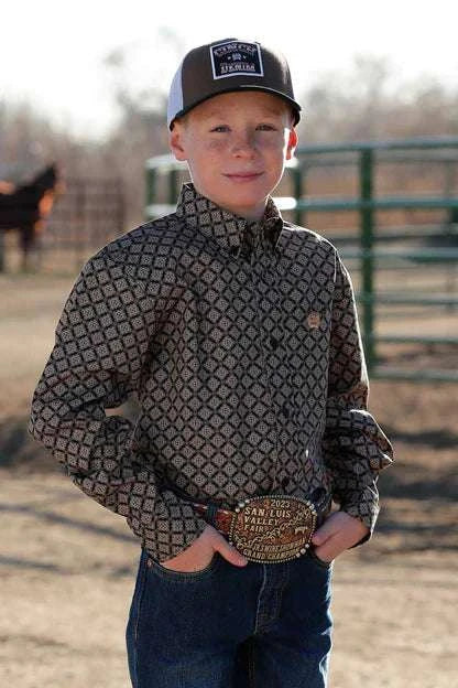 CINCH KIDS SHIRT LONG SLEEVE MTW7060360 Laherradurawwnc.com