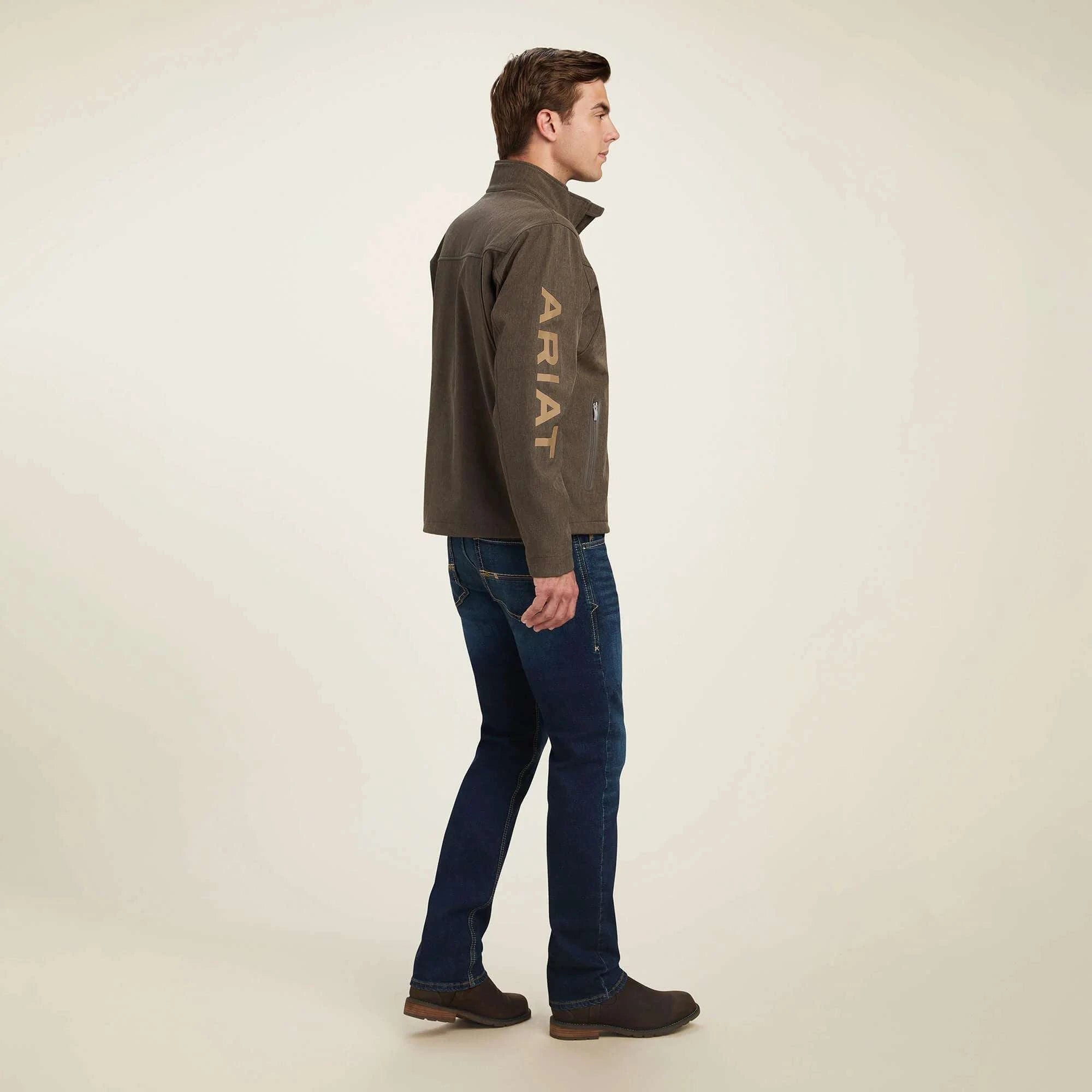 ARIAT JACKET NEW TEAM SOFTSHELL BANYAN BARK HEATHER 10041276 Laherradurawwnc.com