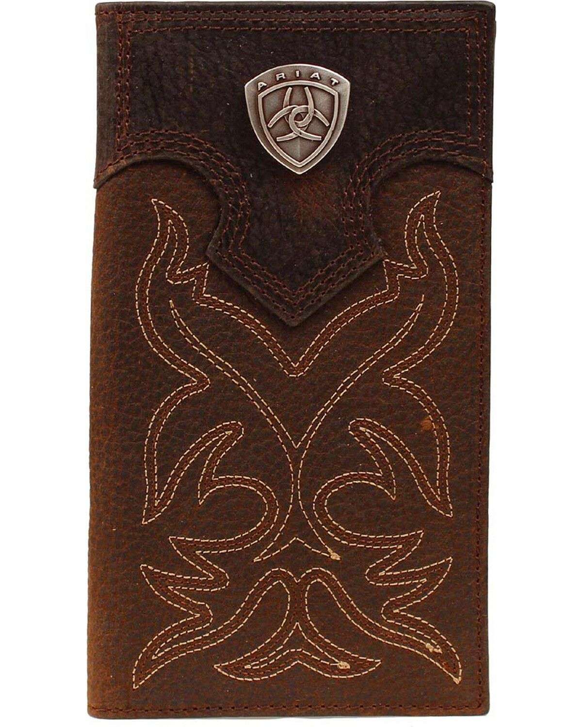 ARIAT MENS BROWN LEATHER RODEO WALLET- A3510802 Laherradurawwnc.com