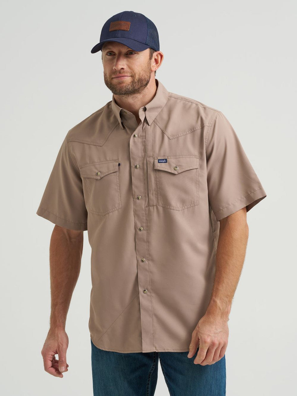 MEN'S WRANGLER SHORT SLEEVE BEIGE 112369444