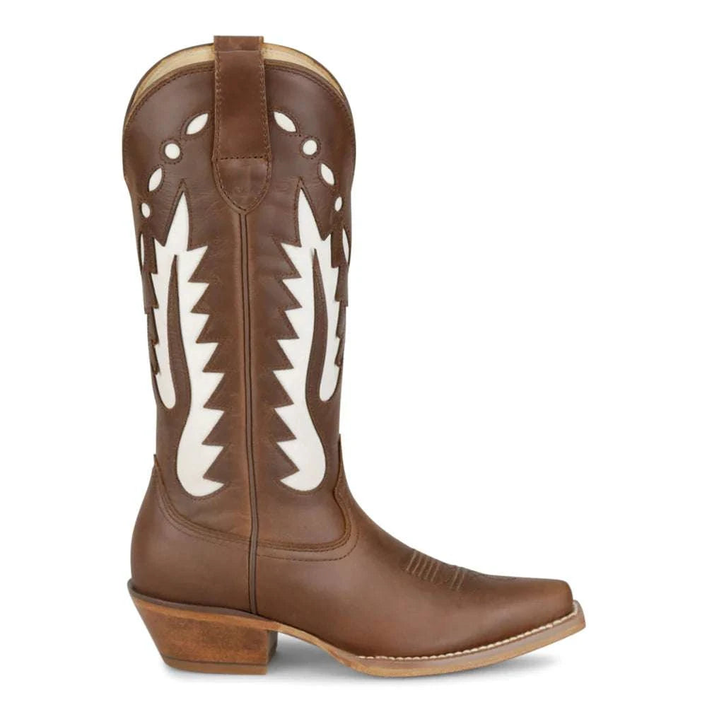 WOMEN’S JUSTIN FAYE CHOCOLATE COWHIDE #VN4442 Laherradurawwnc.com