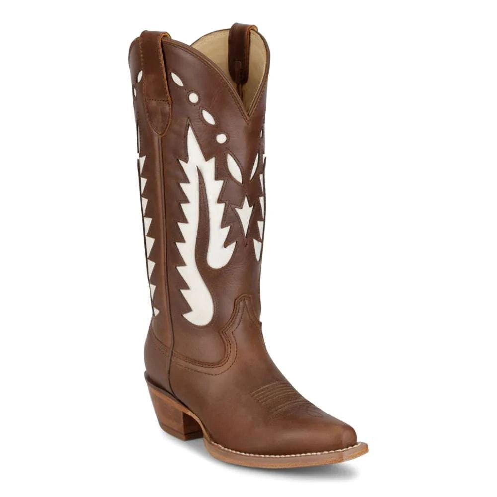 WOMEN’S JUSTIN FAYE CHOCOLATE COWHIDE #VN4442 Laherradurawwnc.com