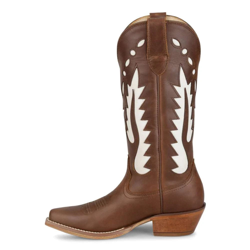 WOMEN’S JUSTIN FAYE CHOCOLATE COWHIDE #VN4442 Laherradurawwnc.com